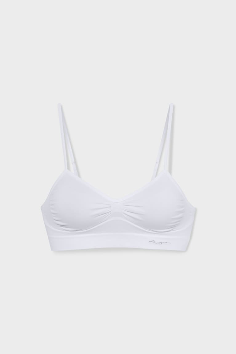 Roupa Interior C&A Bralette Seamless Feminino Branco | 42931WOTV