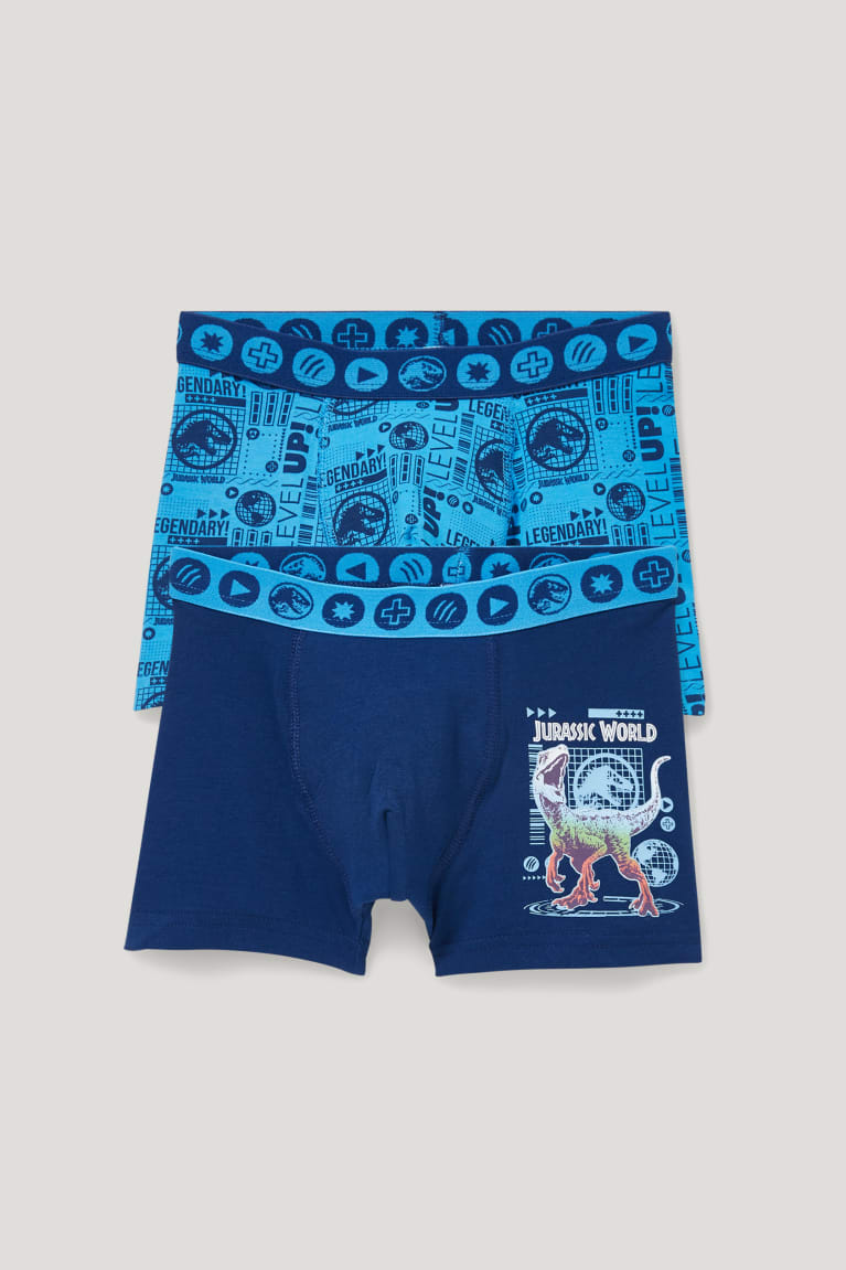 Roupa Interior C&A Multipack Of 2 Jurassic World Boxer Organic Algodão Menino Luz Azuis | 46587UGIW