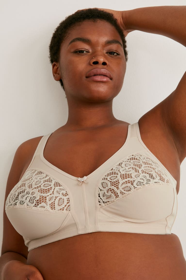 Roupa Interior C&A Non-wired Bra Feminino Bege | 70862ROGK