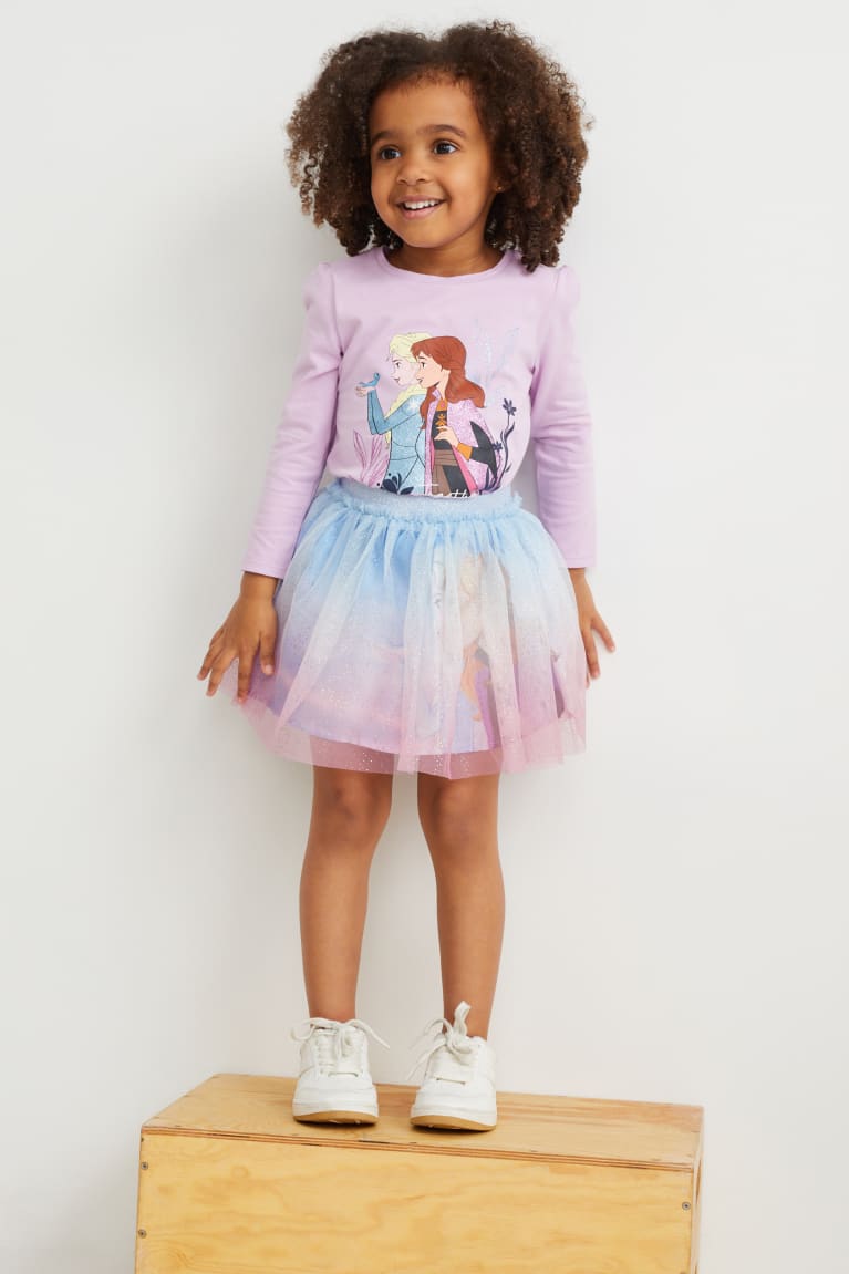 Saias C&A Frozen Set Long Sleeve , WaistAnd Menina Luz Roxo | 25708WKJN